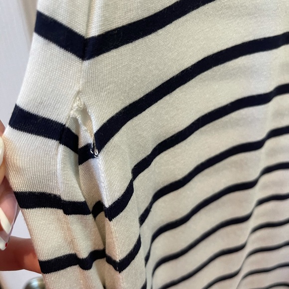 Anthropologie Amour Vert Striped High-Low Dress - Picture 3 of 9